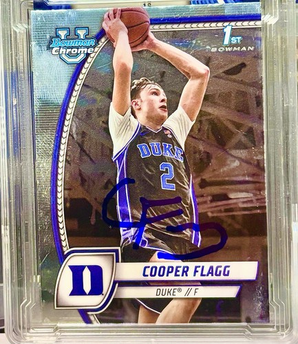 2024-25 Bowman U Best Cooper Flagg Autograph Patch Card – #/5? Prospect Chase Card
