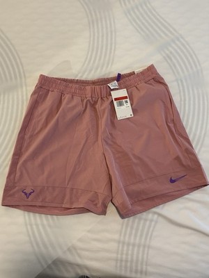Nike Rafa Nadal Men's Tennis Shorts Pink Purple  Size L Rome open 2021 Madrid 