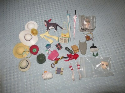 Anime Figures Lot of Miscellaneous Accessories, Clothing, FACES, and MORE HATS
