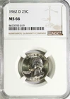 1962-D Washington Quarter NGC MS 66 #GA6-19