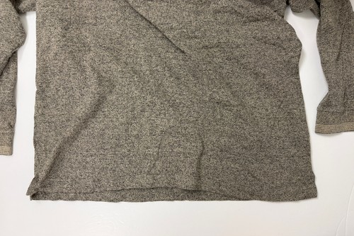 Polo vintage anni 90 uomo XL minimalista casual tasca erica beige seta cotone - Foto 11 di 18