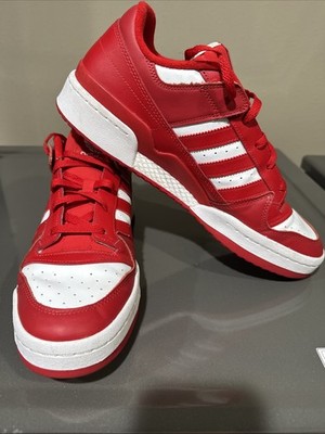 Adidas Forum Low Red White Men's Size 13 Basketball Sneakers Strap Shoes