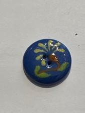 bouton, ancien céramique émaillée 25 mm