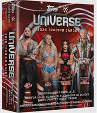 2026 Topps Universe WWE BASE 1-300 Base Cards. Complete your set. Save up to 30%