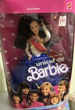 Mattel Barbie UNICEF Black Hair Doll 4774 1989