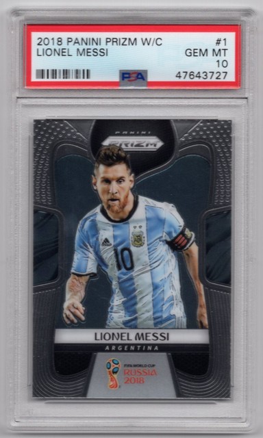 Lionel Messi 2018 Panini Prizm World Cup Soccer - PSA 10 - Argentina #1