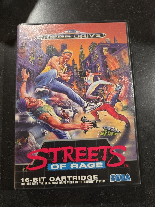 Streets of Rage 1 (Sega Mega Drive, 1991) CIB Complete With Manual Great Label