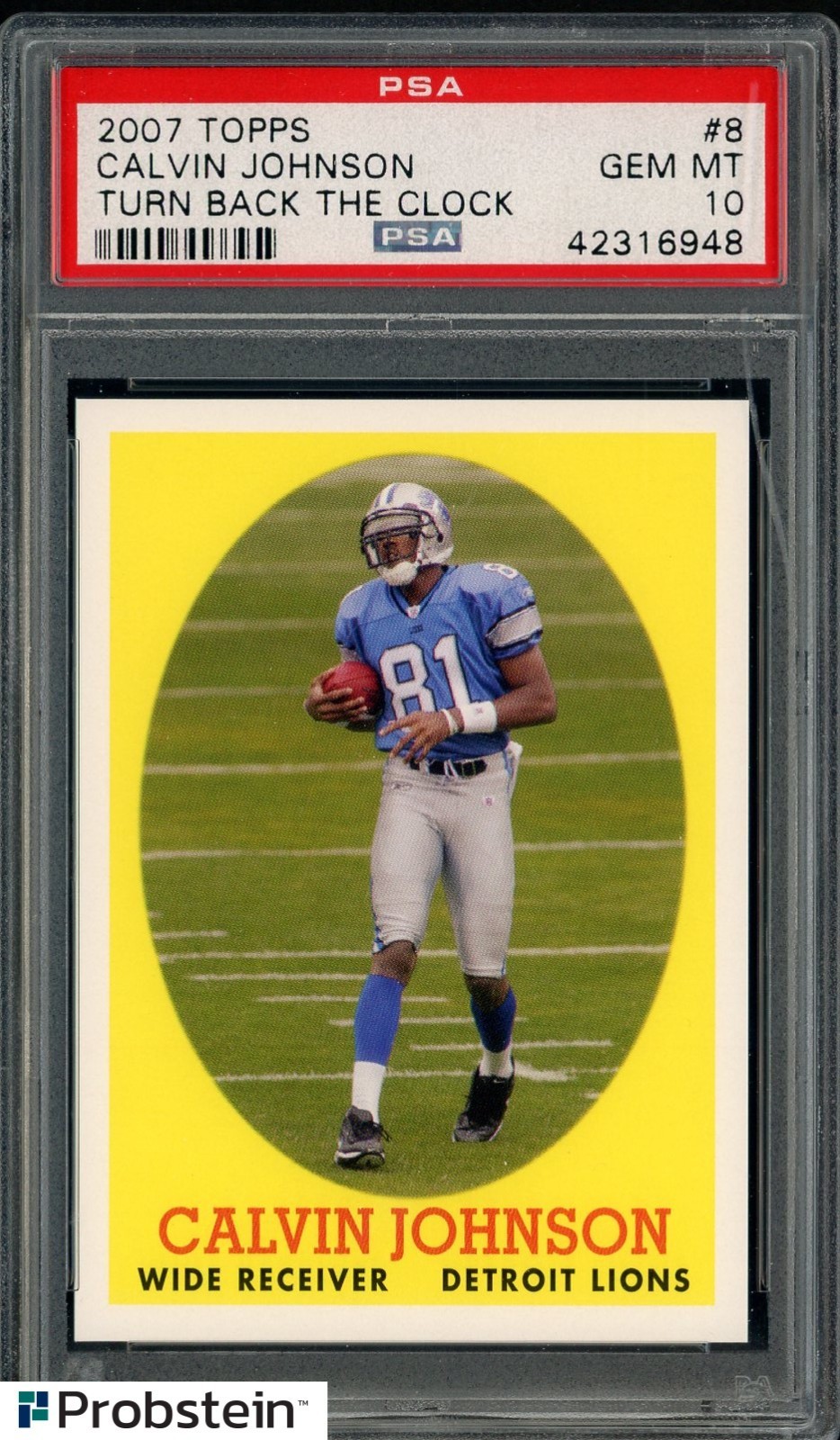 Calvin Johnson Topps Turn Back the Clock #8 Base