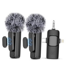 3 in 1 Wireless Lavalier Microphone for 3in1