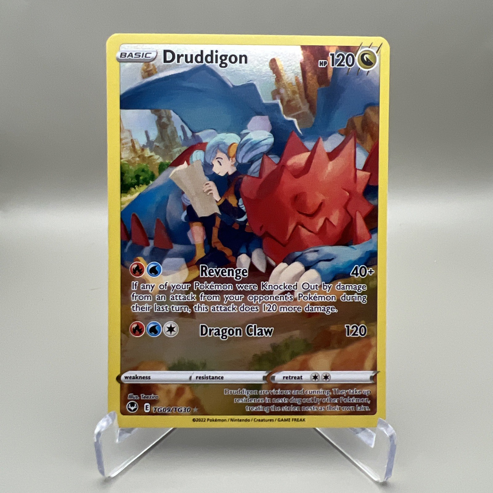 Druddigon TG09/TG30 Ultra Rare - Silver Tempest Trainer Gallery Pokemon TCG - NM