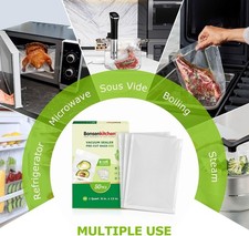 Heavy Duty Vacuum Sealer Bags, 50 Quart 8"x12", BPA Free, Meal Prep  Sous Vide