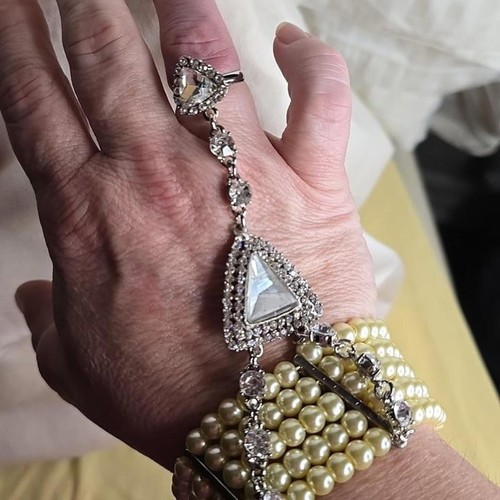 Vintage Art Deco Chain Slave Bracelet