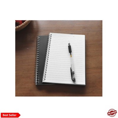 Sprial Notebook Kraft Soft Cover College Ruled Notebooks, Wirebound Memo Diar...