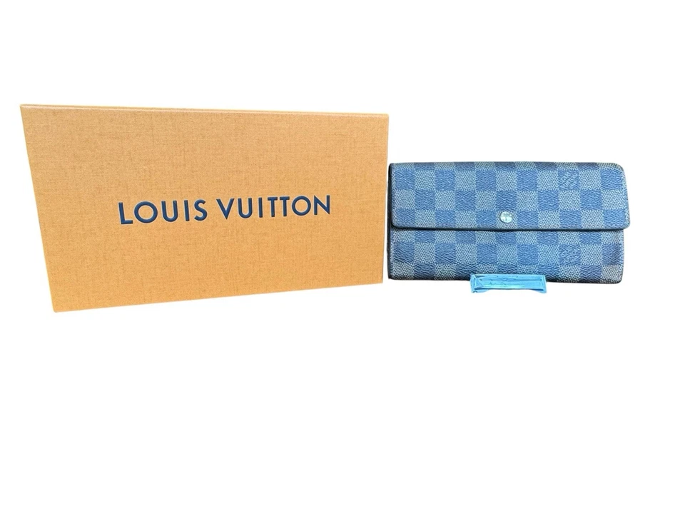 Louis Vuitton Sarah Wallet Damier Ebene Long Bifold Porte-Feuille Authentic Box - Image 2 of 4