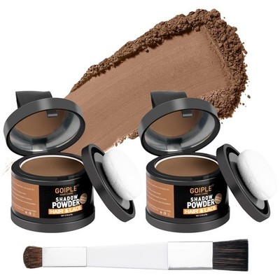 Root Cover Up Powder for Women - Medium Brown Hairline Powder for Bald Spots, Ey