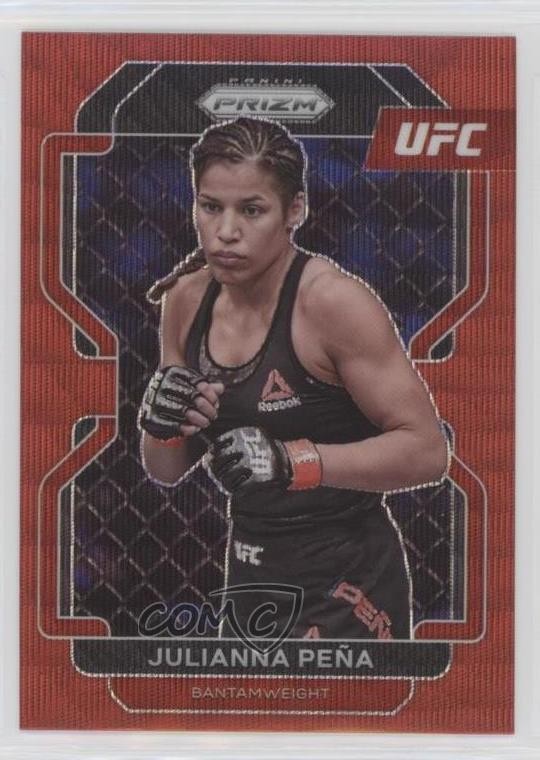 2022 Panini Prizm UFC Ruby Wave Prizm Julianna Pena #146 z7h
