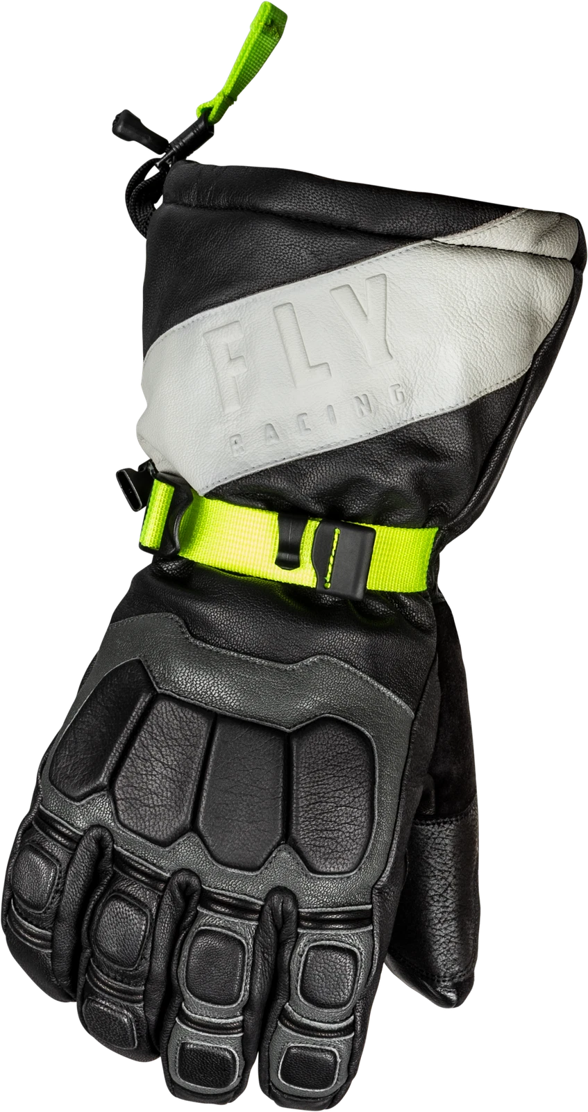 Fly Racing Glacier Gloves Black/Grey/Hi-Vis Md Gloves