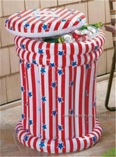 AMERICANA PATRIOTIC CHILLER DOUBLE WALLED INFLATABLE COOLER PARTIES BBQS PICNICS