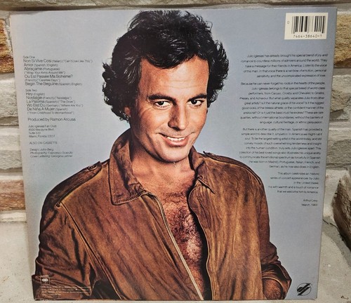 Julio Iglesias Julio 12” Vinyl LP Album Columbia Records 2983 FC 38640 NEAR MINT - Picture 2 of 8
