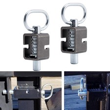 Pair Heavy Steel Spring Trailer Gate Loaded Weld-On Spring Latch Lock Assembly