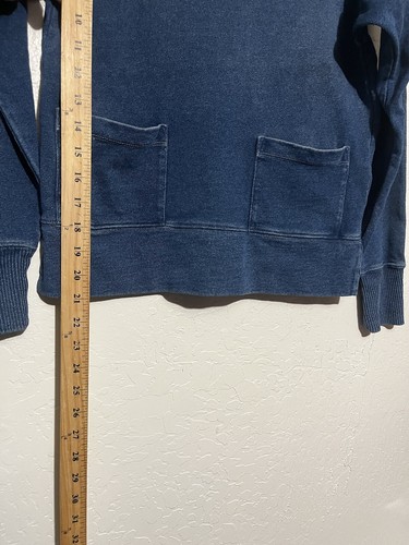 Ralph Lauren Double RRL Indigo Blue French Terry Sweatshirt Size M - Picture 3 of 7