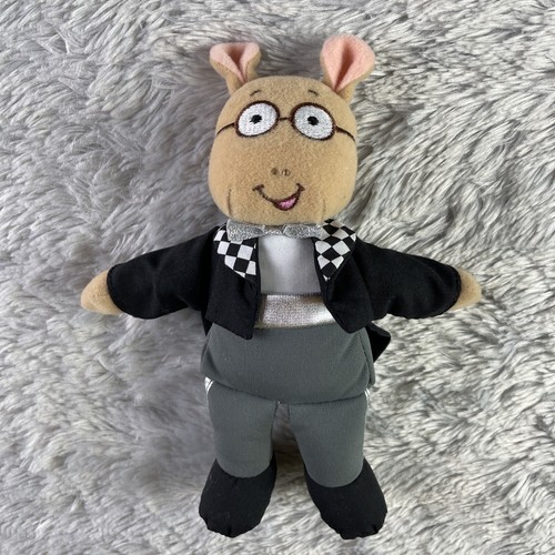 Arthur Plush Doll Tuxedo Eden Toys Stuffed Animal Vintage Bow Tie Aardvark 8"