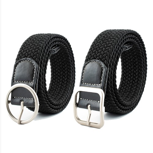 Cinturones elásticos multicolores de elástica tejida de lona para y mujer | eBay