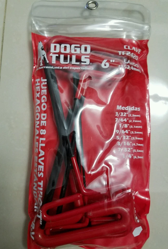 TF2420 SAE STD T HANDLE ALLEN WRENCH LENGHT 6"  8 PZ (3/32"-1/4") - Image 3 of 4