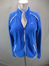 NIKE DRI-FIT Size M Womens Full Zip Stand Collar Fleece Athletic Jacket 632