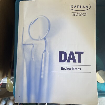 KAPLAN TEST PREP DAT REVIEW NOTES 2009 EDITION By The Staff Of Inc Kaplan