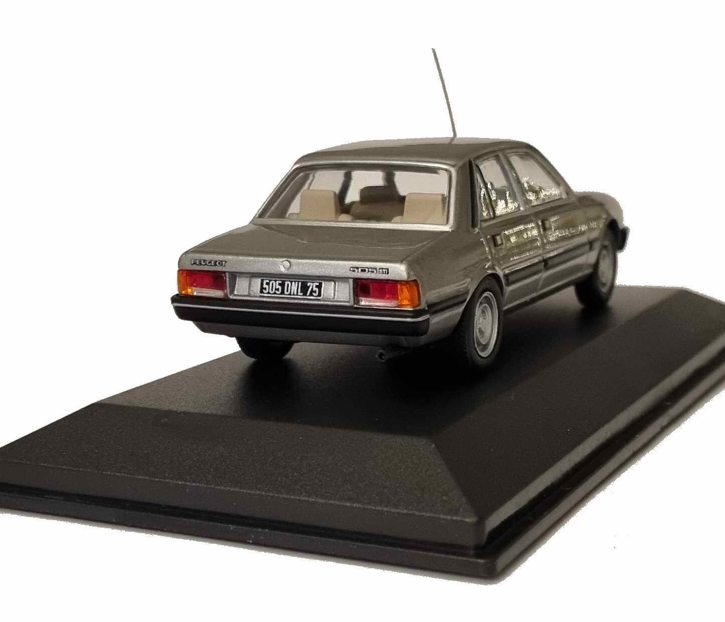 Peugeot 505 GR 1982 argent miniature 1/43 de collection en série limitée