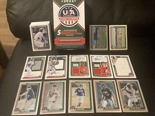 2022 PANINI USA STARS & STRIPES BASEBALL ROOKIE,AUTO,JERSEY,SILVER,BASE LOT(40)