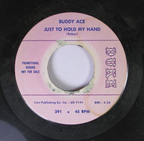 Soul Promo 45 Buddy - Just To Hold My Hand / Inside Story On Bmi - Picture 1 of 2