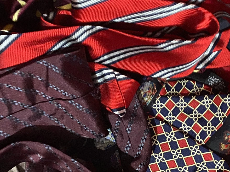 50 Pcs Neckties Lot Good Mix Wear Quilting Craft Cutter Lots - Image 3 of 4