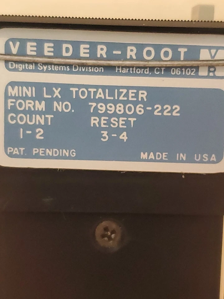 Danaher Controls VEEDER ROOT - 0799806-222 - 6 DIGIT LCD Mini Totalizer - (NEW)  - Image 4 of 4