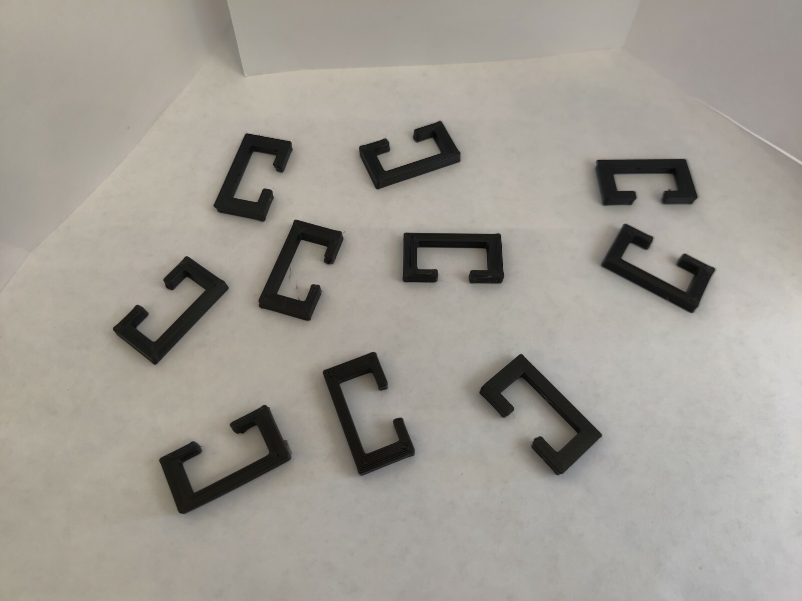 G Guage / G Scale Train Hook and Loop Couplers, 10 pack (black) for LGB