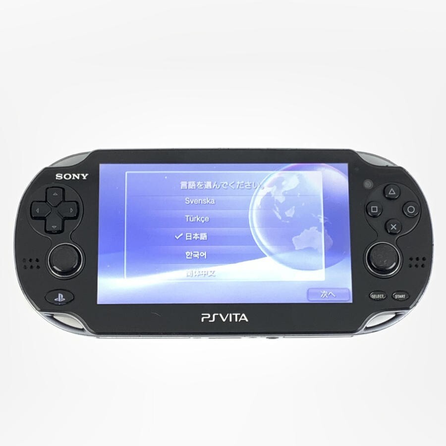 Sony PS Vita PCH-1000 Crystal Black Tested Working Imported From Japan