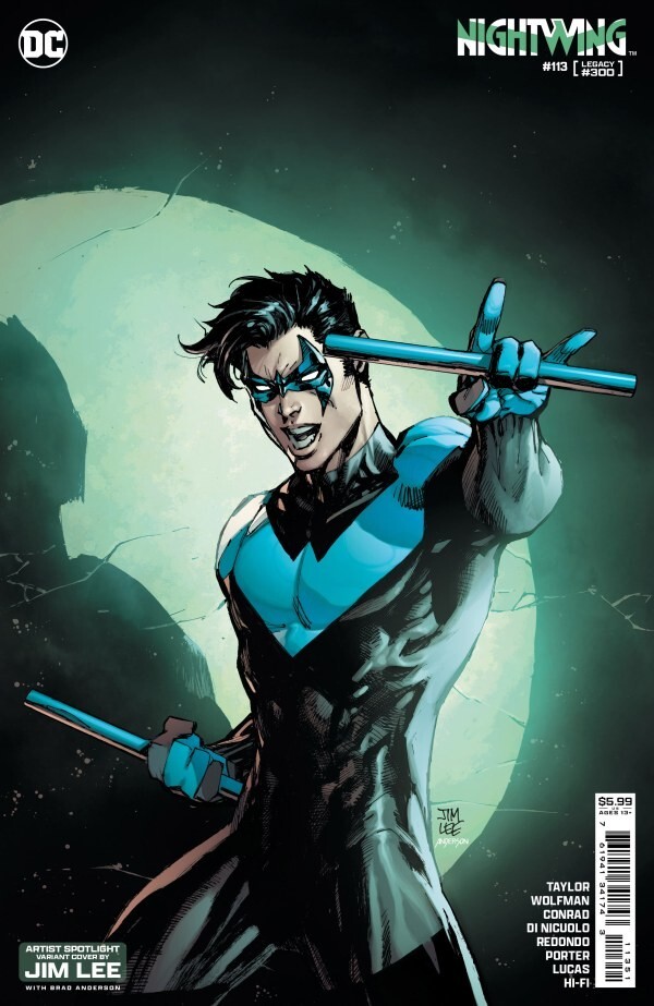 Nightwing #113 (300) Cover E Jim Lee Card Stock DC Comics 2024 NM+