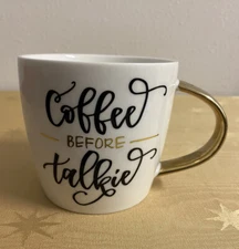 Santa Barbara Design Studio Coffee Before Talkie Coffee Cup Mug Used