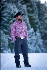 Wyoming Traders Gray w/ Red Pinstripe Wool Pants - 38 Inseam / 30" - 44" Waist