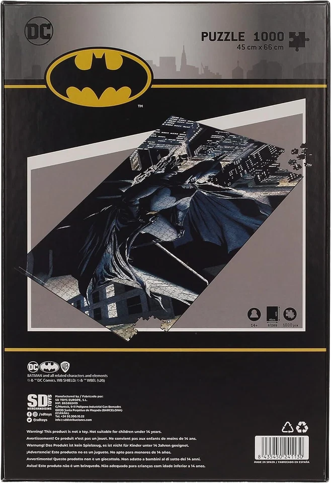 DC Comics Batman 1000 Piece Jigsaw Puzzle - 241130 - Brand New — 第 2/3 张图片