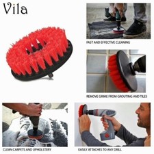 TOUGH Drill Turbo Brush Patio Tile Bathroom Grout Brick Wall Cleaner Cleaning