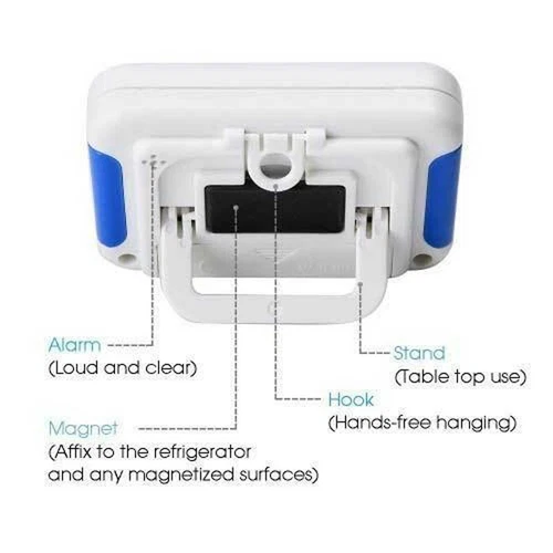 2X Digital Kitchen Timer Magnetic Cooking LCD Large Count Down Clear Alarm Egg - Picture 15 of 23
