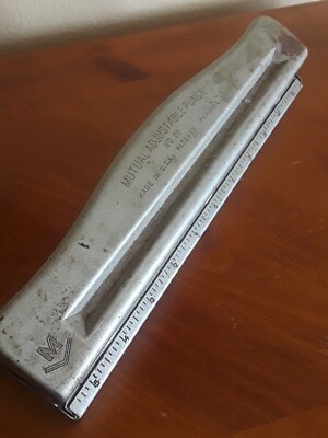 Vintage Metal Hole Punch Mutual Adjustable 3 Hole Punch  No.20