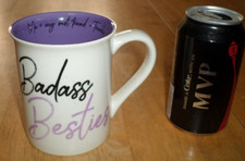[BADASS BESTIES] "IF WE GET CAUGHT YOU'RE DEAF..", [JUMBO], Ceramic Coffee Mug