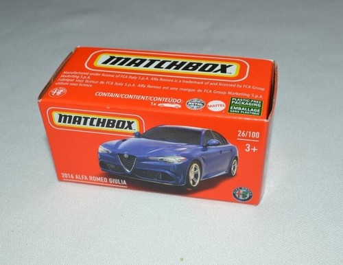 MATCHBOX 2022 POWER GRAGS 26/100 - 2016 ALFA ROMEO GIULIA BLAU - Bild 2 von 4