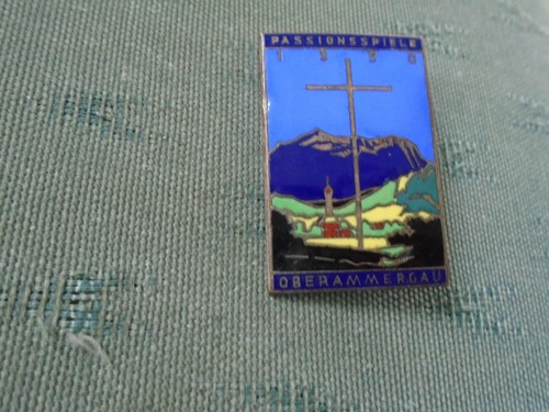 1950 Enamel Pin Badge - PASSION PLAY Passionsspiele Oberammergau