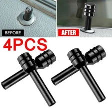 4Pcs Aluminum Car Door Lock Stick Knob Pull Pins Cover Auto Interior Accessories