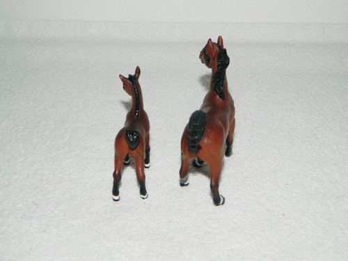 1997 Safari Ltd Bay Arabian Mare & Foal Horse Figurine Toy - Picture 4 of 5