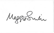 Maggie Smith Harry Potter Autographed Signed Index Card AMCo COA 21141
